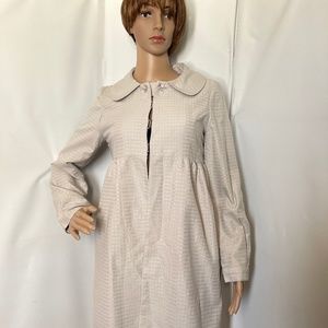 NWT Kalé Bob Front Buttons & Hooks Closure Light Gray Dress Coat Size XS